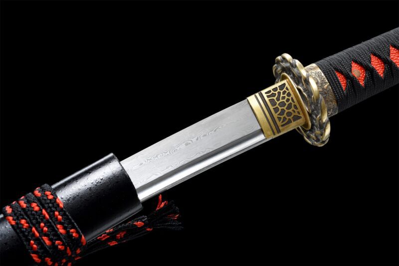 Damascus Wakizashi Zwaard