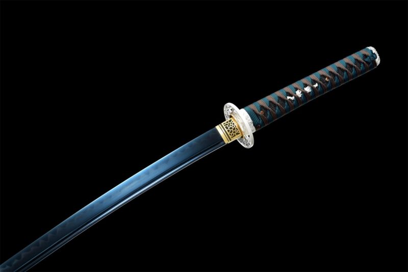 Aokiba Katana Zwaard (青牙) – Blauwe Hoektand