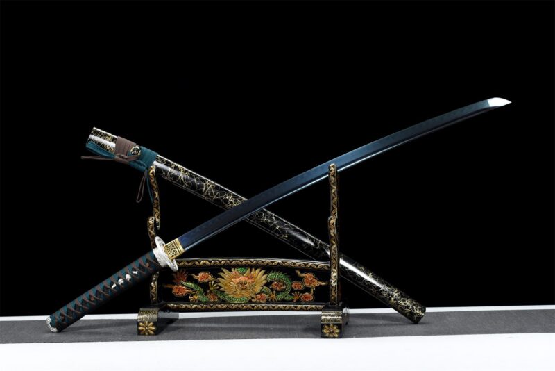 Aokiba Katana Zwaard (青牙) – Blauwe Hoektand