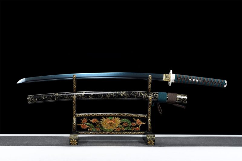 Aokiba Katana Zwaard (青牙) – Blauwe Hoektand
