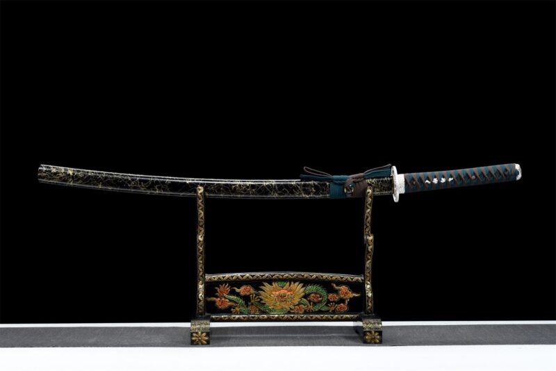 Aokiba Katana Zwaard (青牙) – Blauwe Hoektand