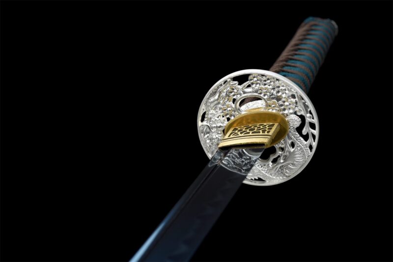 Aokiba Katana Zwaard (青牙) – Blauwe Hoektand