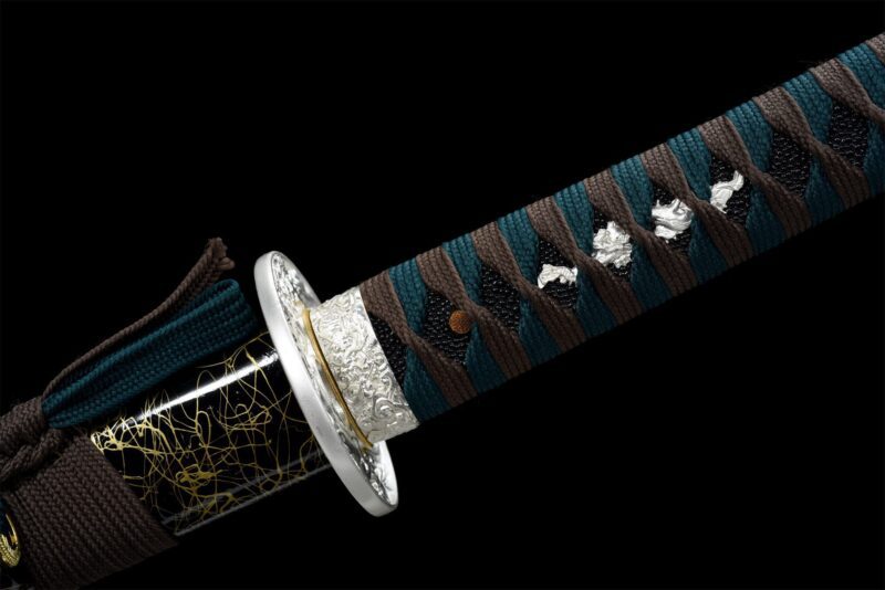Aokiba Katana Zwaard (青牙) – Blauwe Hoektand