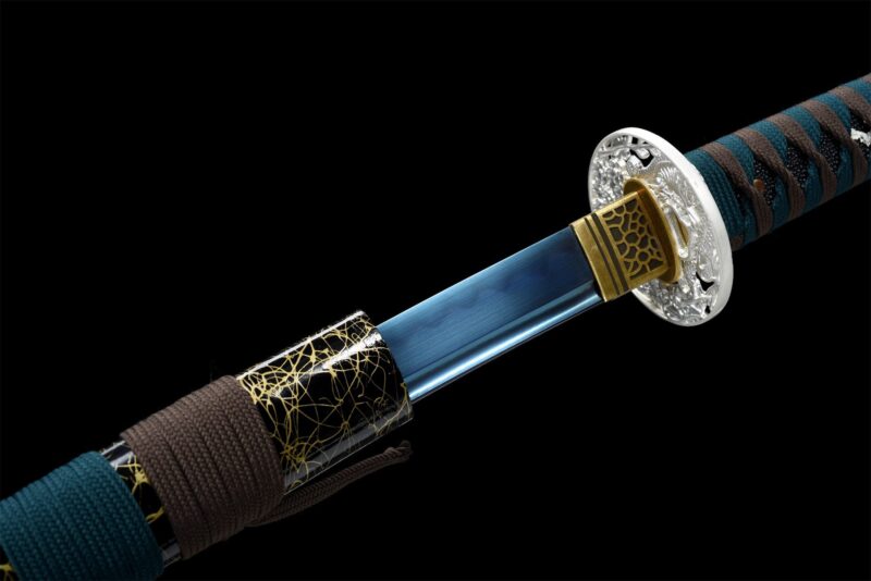 Aokiba Katana Zwaard (青牙) – Blauwe Hoektand