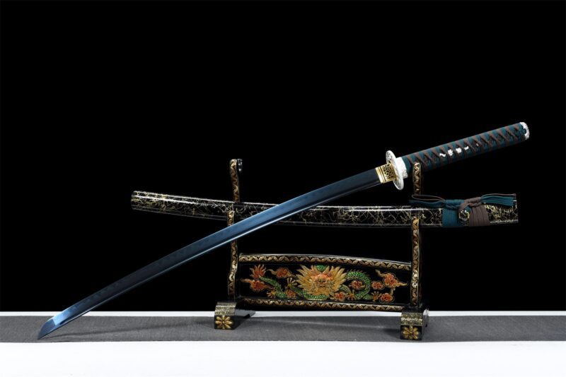 Aokiba Katana Zwaard (青牙) – Blauwe Hoektand