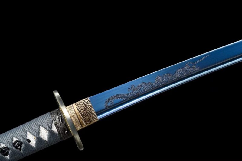Blauwe Draken Katana Zwaard