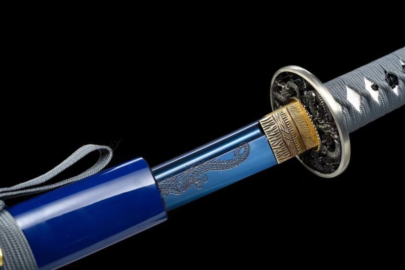 Blauwe Draken Katana Zwaard