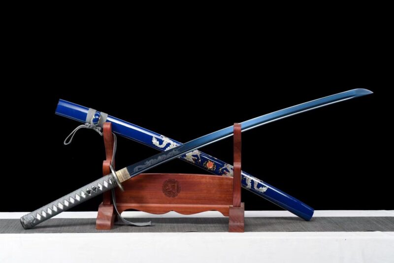 Blauwe Draken Katana Zwaard