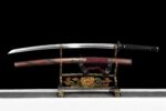 Damascus Katana Zwaard Met Echte Hamon