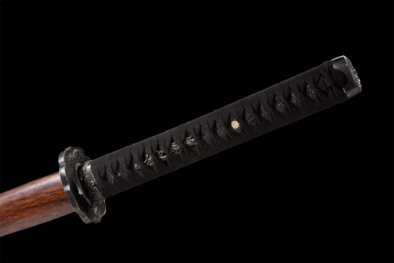 Damascus Katana Zwaard Met Echte Hamon