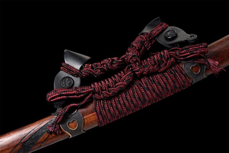 Damascus Katana Zwaard Met Echte Hamon