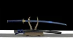 Katana Met Blauw Lemmet